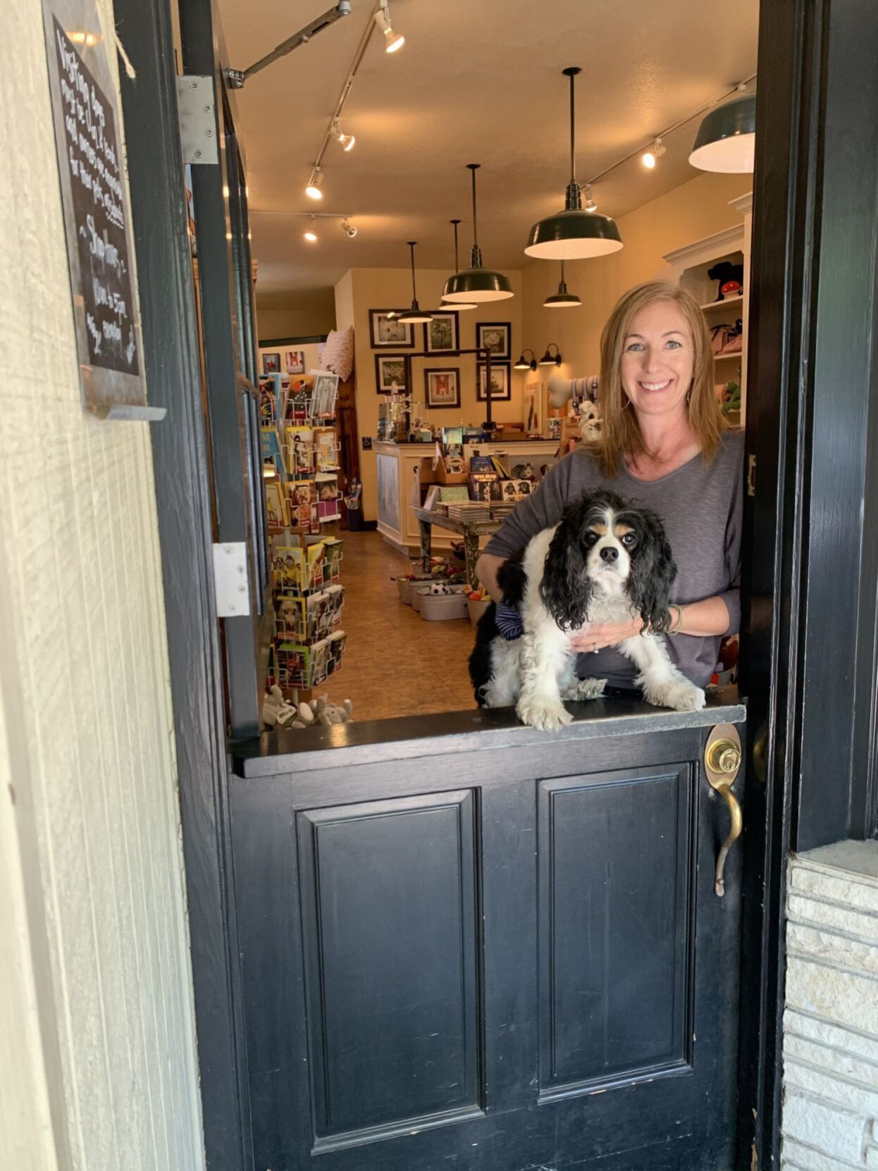Erin Morris with Olive
